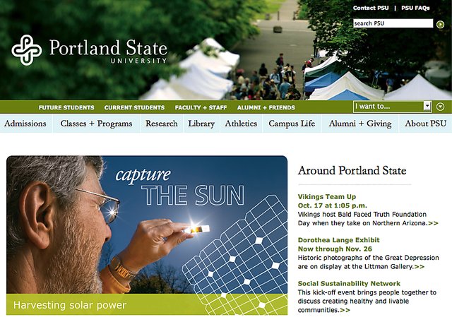 Portland State University using Drupal | Dries Buytaert