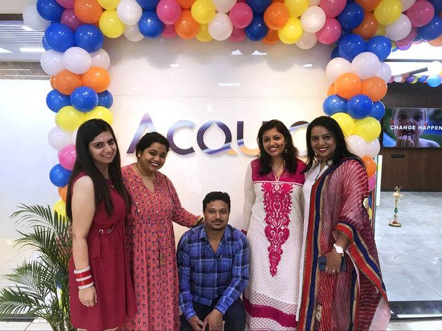 Acquians at the opening of the Pune, India office