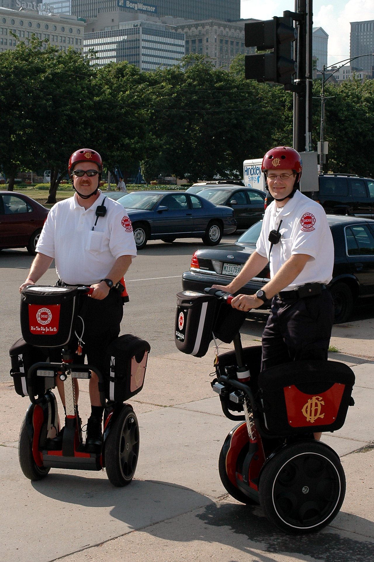 Fire department on segways