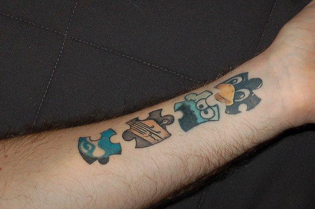 Druplicon puzzle tattoo Druplicon puzzle tattoo