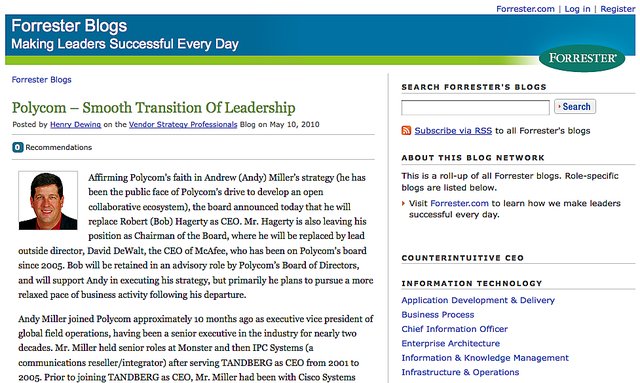 Forrester blogs Forrester blogs