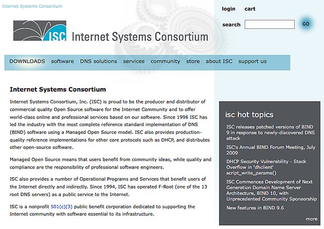 Internet systems consortium Internet systems consortium