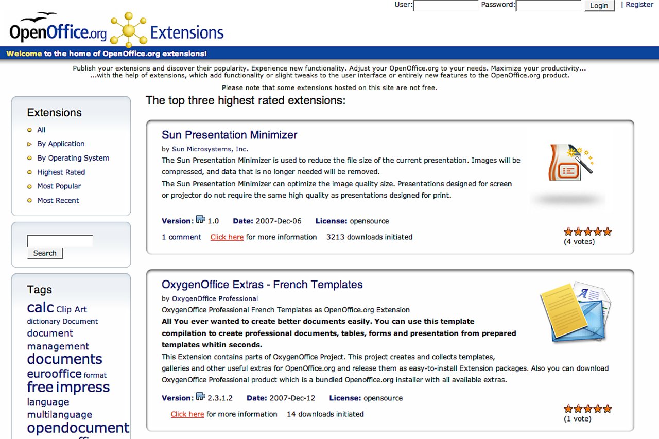 Openoffice extensions Openoffice extensions