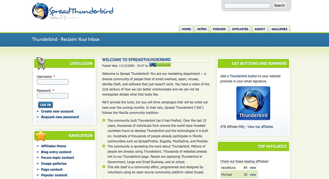 Spread thunderbird Spread thunderbird
