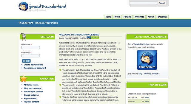 Spread thunderbird Spread thunderbird