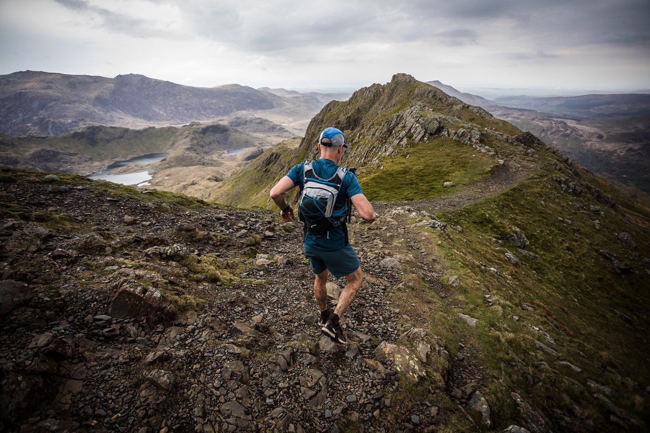 A photo of a runner at the Ultra-trail Snowdonia ultramarathon