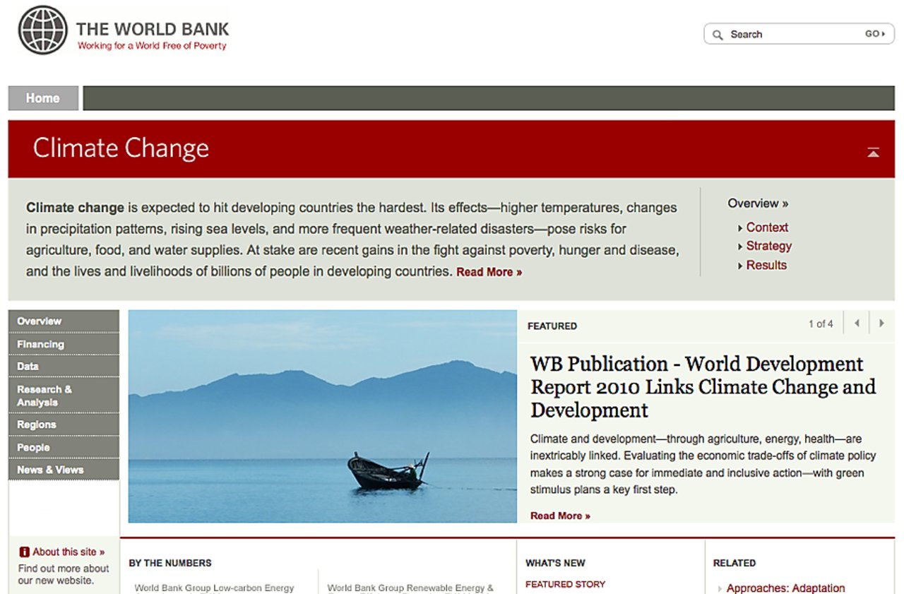 World bank climate change World bank climate change