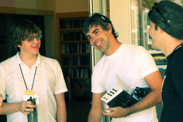 Jeff Robbins, Larry Page and Evan Williams Jeff robbins larry page and evan williams