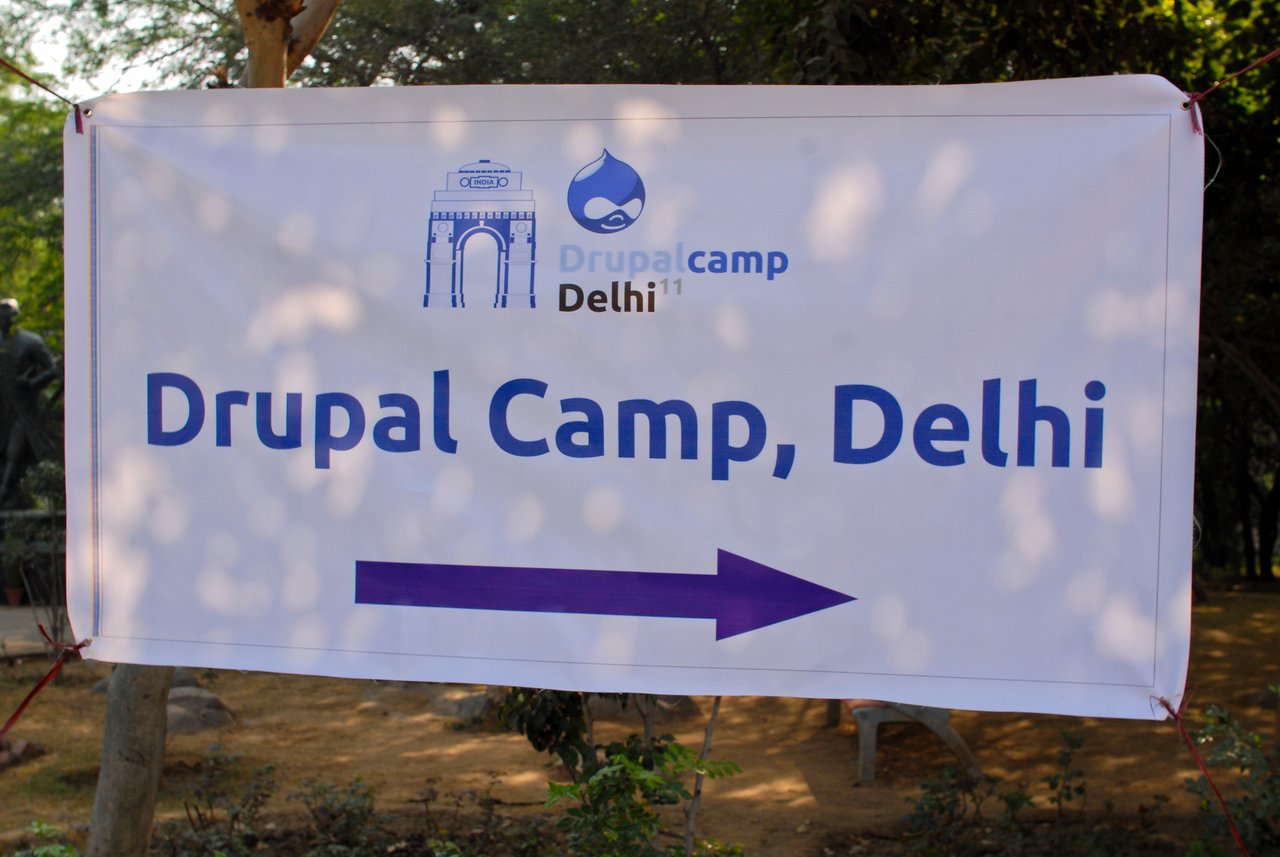 Drupalcamp delhi sign