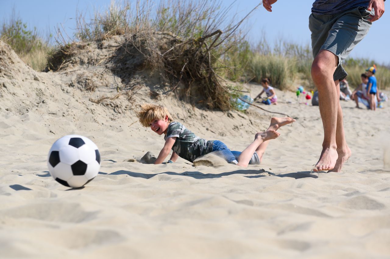 Soccer in the dunes