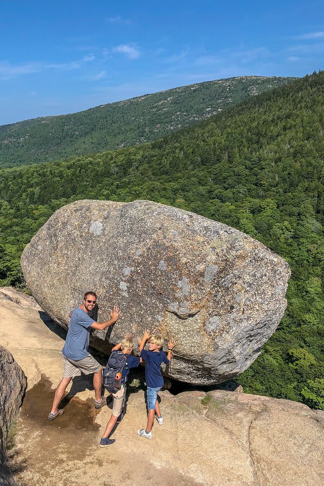 Bubble Rock at Acadia National Park Bubble Rock at Acadia National Park