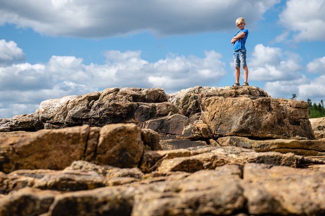 Stan on the rocks Stan on the rocks at Acadia National Park
