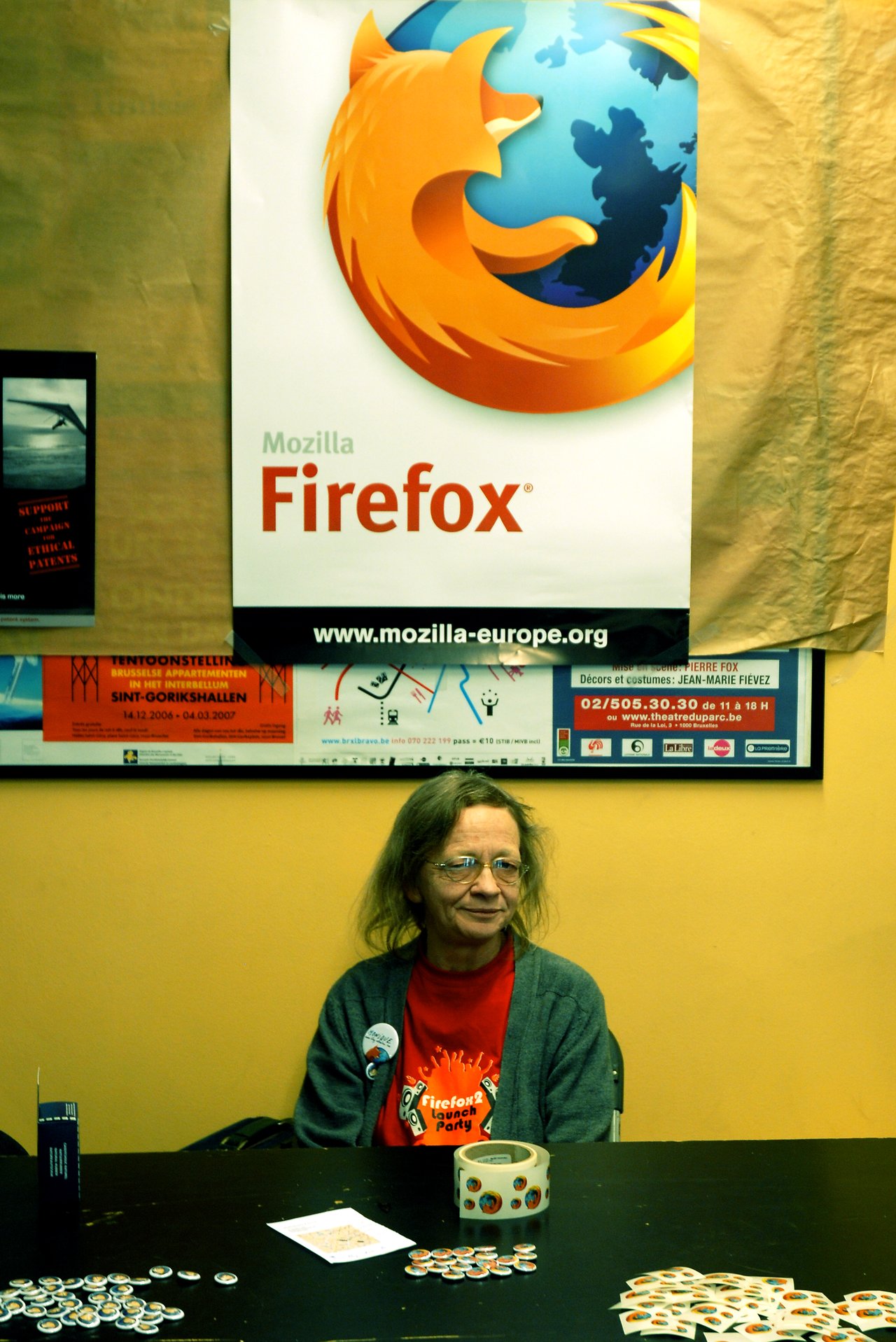 Firefox lady at fosdem