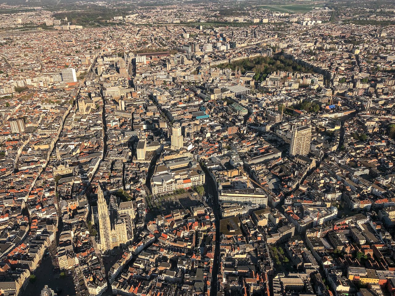 Antwerp from the sky