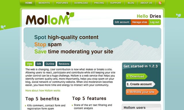 Mollom.com January 2012 Mollom com january