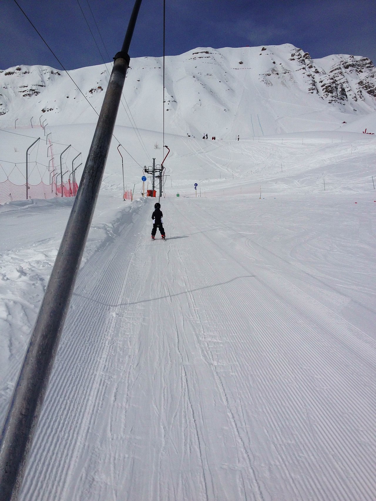 Axl on the ski lift