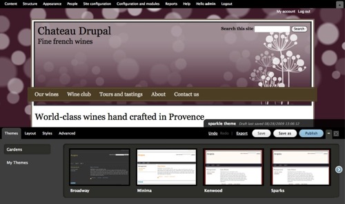 Drupal gardens theme builder
