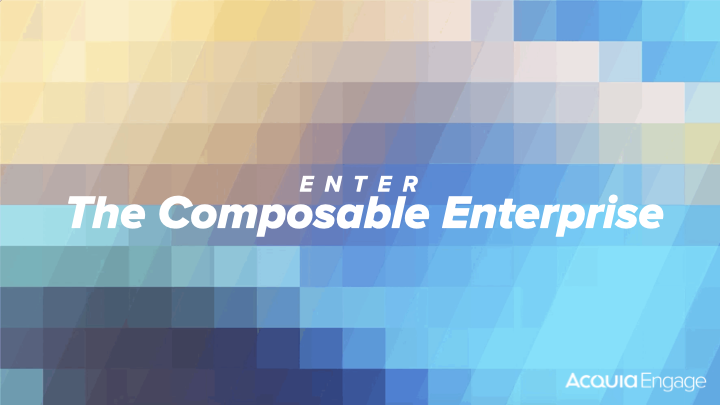 Enter the composable enterprise