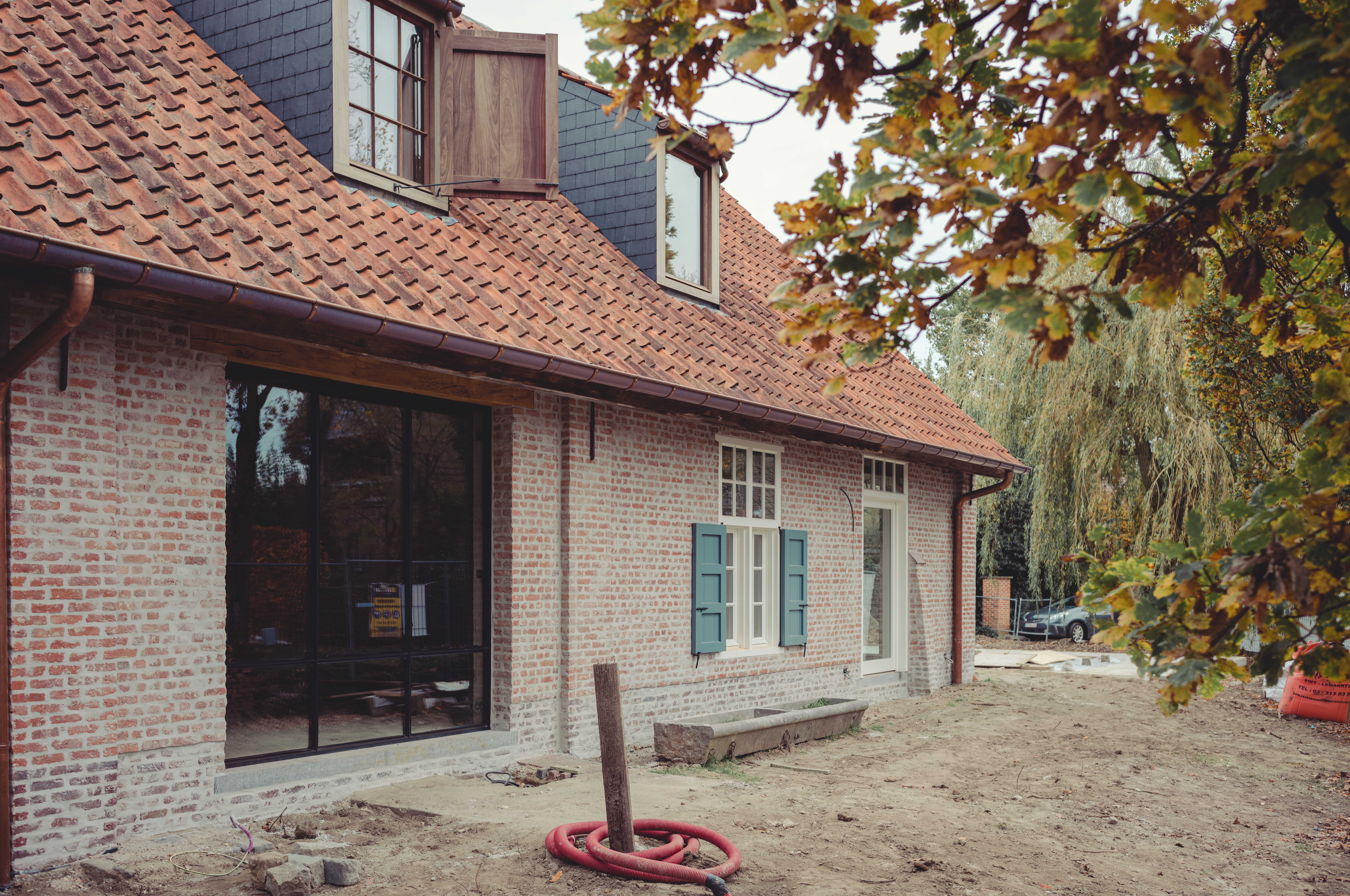 Old brickwork repointed