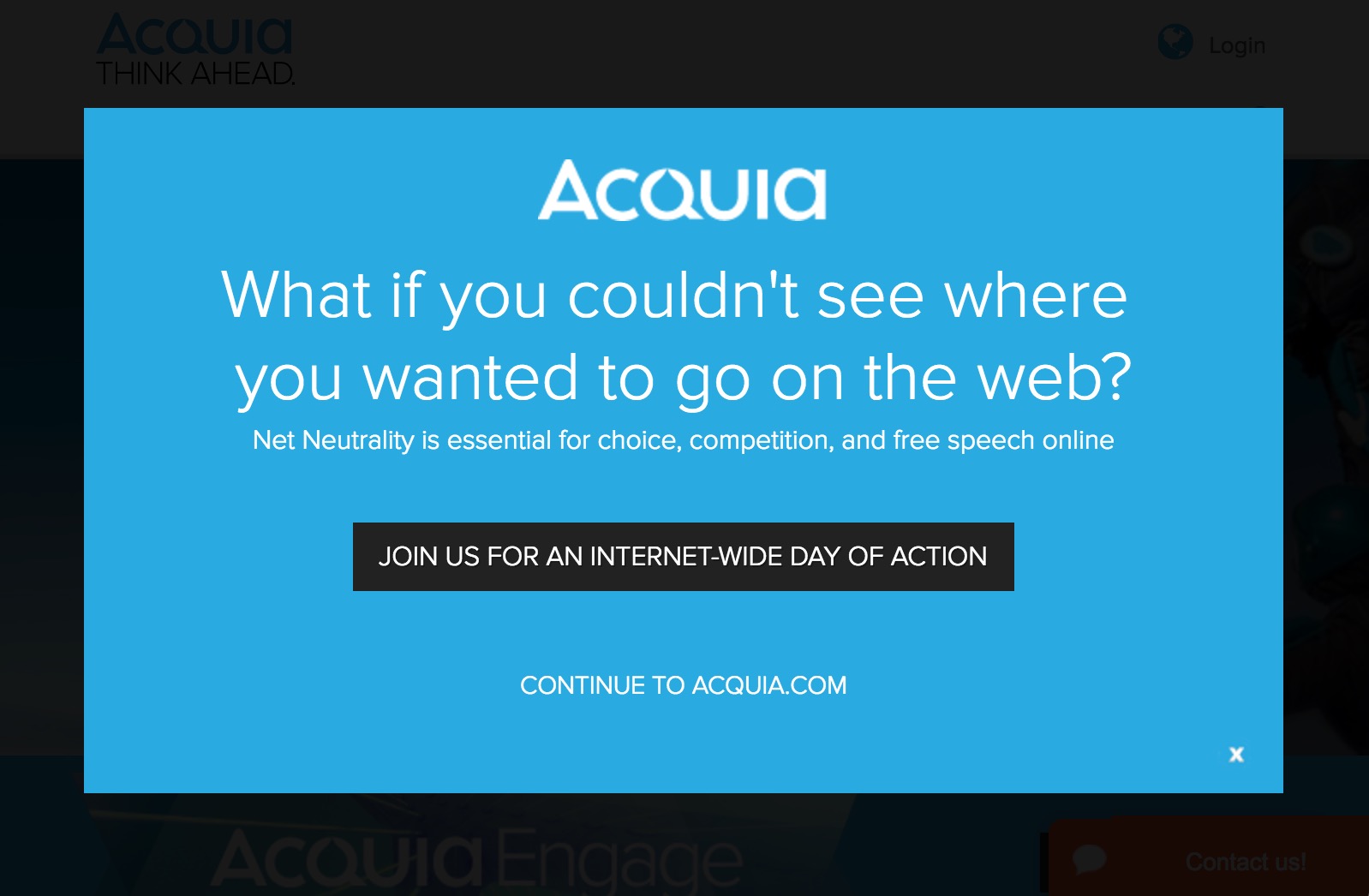 Acquia supports net neutrality