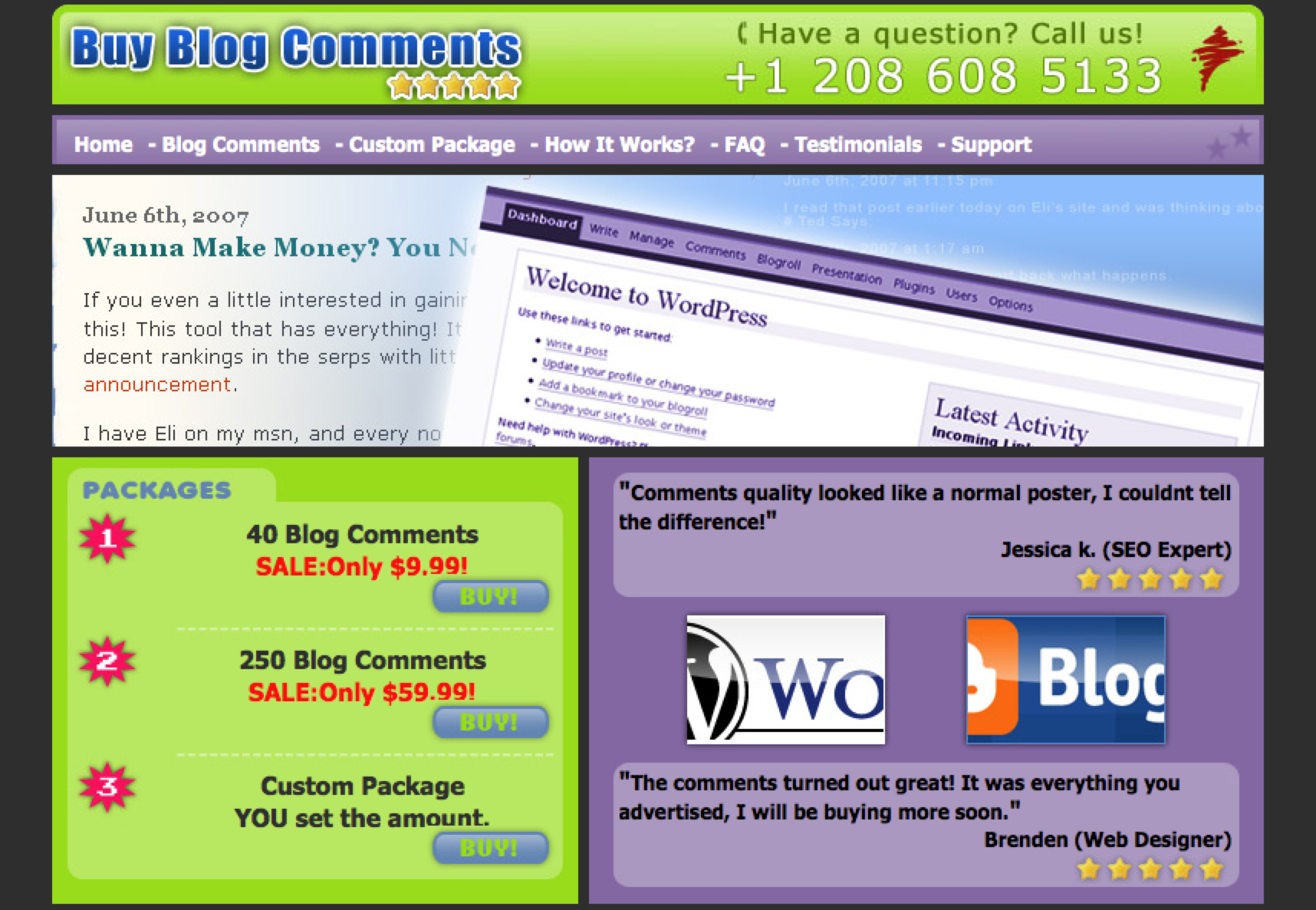 Buy blog comments