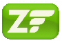Green Zend Framework logo with stylized white &quot;ZF&quot; letters.