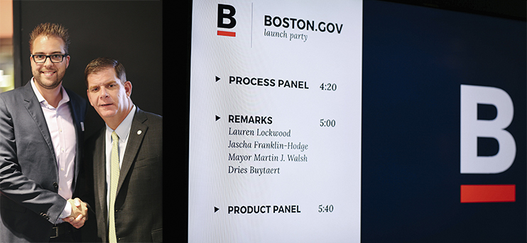 Boston gov launch event