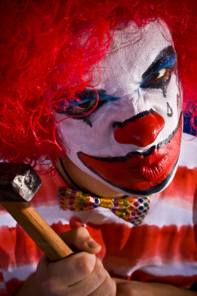 Crazy carnaval clown