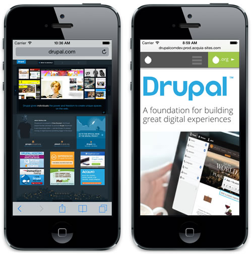 Drupal com mobile