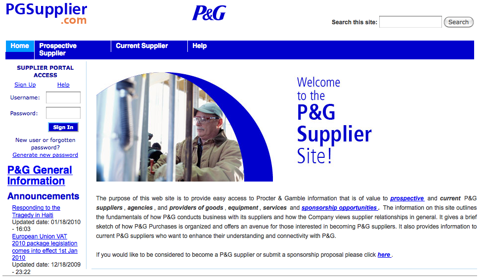 Pg supplier