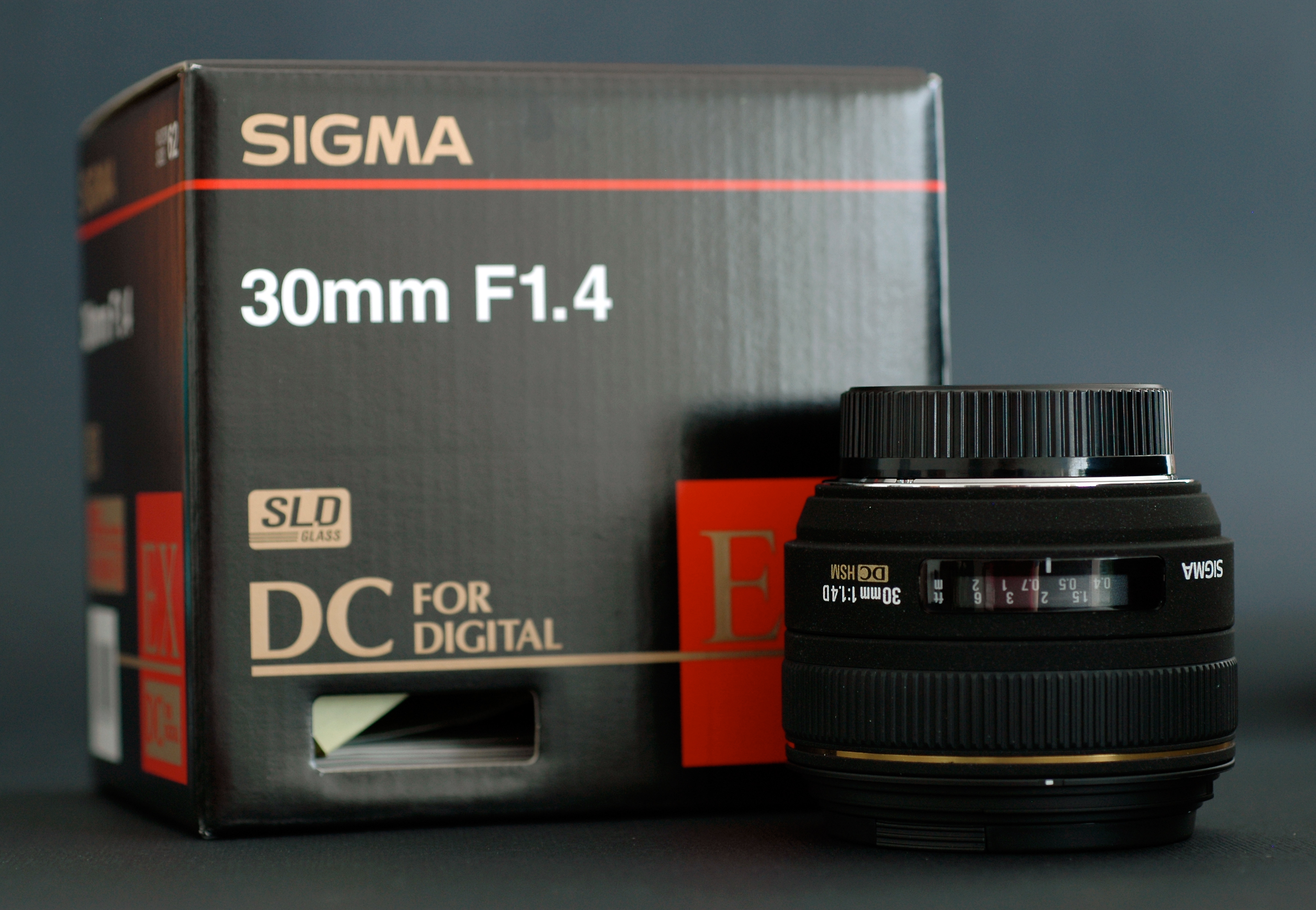 A close-up of a camera lens.